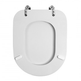 Copriwater in MDF Bianco Incluso di Seduta Retro