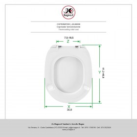 Copriwater in termoindurente Bianco