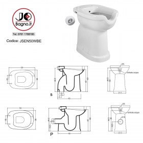 WC BIDET SENIOR ERGONOMICO Scheda Tecnica