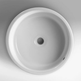 lavabo appoggio circolare Sole 42 in ceramica