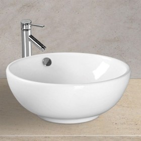 lavabo appoggio circolare Fe 43 in ceramica