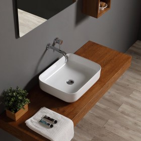 Lavabo appoggio Stella 60 in ceramica