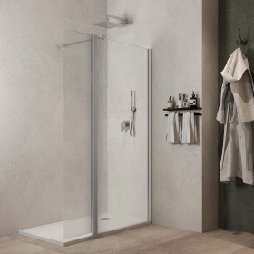 Parete Walk-In con basculante 8 mm profilo Cromato Lucido LOREN