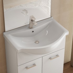 Lavabo 65 cm in ceramica da incasso NEW STYLE 