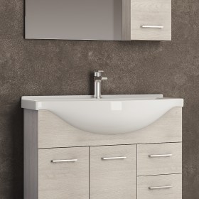 Lavabo 105 cm in ceramica da incasso NEW STYLE 