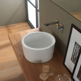 Lavabo appoggio Bucket ø35 cm Ceramica Scarabeo