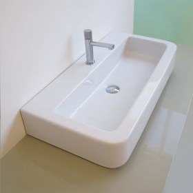 Lavabo appoggio Tendenza 60x40 monoforo Italian Bath Style