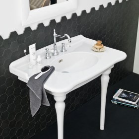 Lavabo consolle su gambe Serie Hermitage Art Ceram