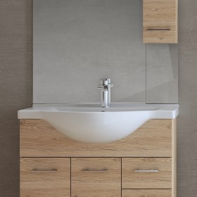 Lavabo 85 cm in ceramica da incasso NEW STYLE 