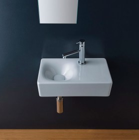 Lavabo sospeso Cube 35x24 Ceramica Scarabeo