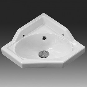 Lavabo angolare monoforo 34x34