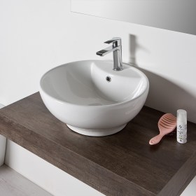 Lavabo appoggio Nova 46 in ceramica