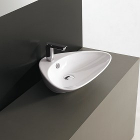 Lavabo appoggio Plettro Art Ceram