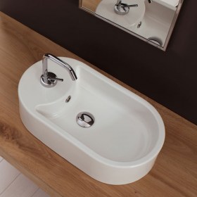 Lavabo appoggio Seventy 41 scarabeo ceramica