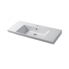 Lavabo appoggio e incasso su mobile Profondità 37 Edge cm 92