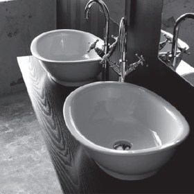 Lavandino Lavabo Design Appoggio Fuori 3 in Ceramica 63x47xH13 cm Lavandino Lavabo Design Appoggio Fuori 3 in Ceramica 63x47xH13 cm