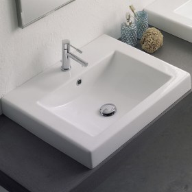 Lavabo incasso 60 Square Scarabeo Ceramica