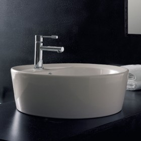 Lavabo incasso Matty ovale A/R scarabeo ceramica