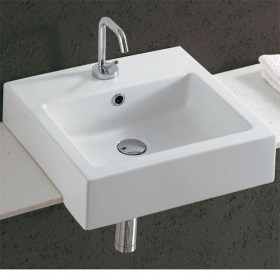 Lavabo semincasso Quadro 47x47 italian bath style ceramica