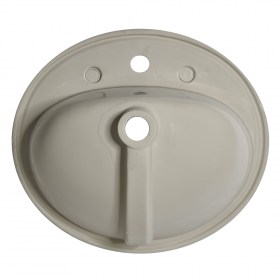 Lavabo incasso in ceramica 57x48 Retro ( Predisposto a 3 fori)