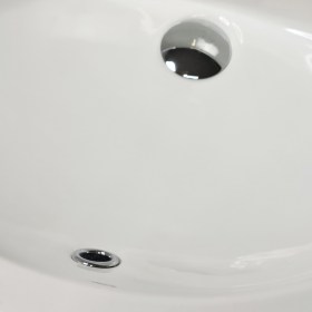 Lavabo incasso in ceramica 57x48 Troppo Pieno