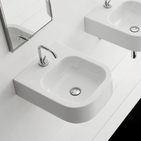 Lavabo sspeso Next 40 monoforo Ceramica Scarabeo