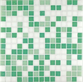 M4 Mosaico in vetro Verde Mix