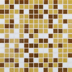 M90 BEIGE MIX Mosaico in Pasta di Vetro a Tessere BASE