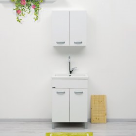 Mobile Domina Bianco 60x50 con Vasca in Ceramica YORK