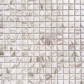 Mosaico in vetro bianco ideale per rivestimenti bagno e piscine design