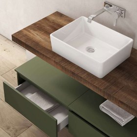 composizione bagno con lavabo appoggio Ninfa3 120 cm 