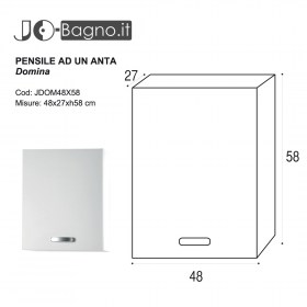 Pensile lavanderia ad un ANTA 48x58 DOMINA Tecnica