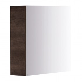 Specchio Bagno Contenitore 92Cm 2 Pensili Con Anta Specchio E Luce Led