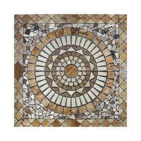 Rosone quadrato in marmo anticato 100x100 Cordoba 