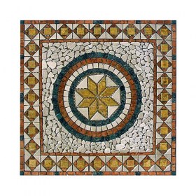  Rosone quadrato in marmo anticato 100x100 Montecristo