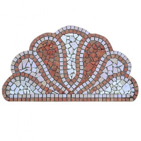 Rosone Rosa 60x30 Mosaici Prato
