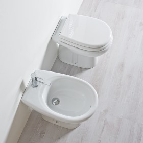 Sanitari Ceramica bianchi YOU a Terra ambiente klara