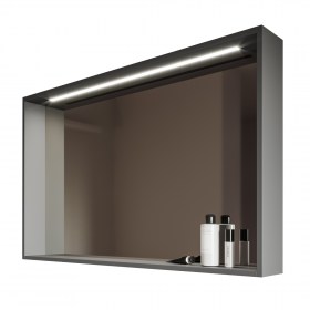 QU80-100 Specchiera bussolotto 80-100 cm con strip led