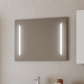 (RE480-100) Specchio rettangolare retroilluminato 80-60/100x70 cm