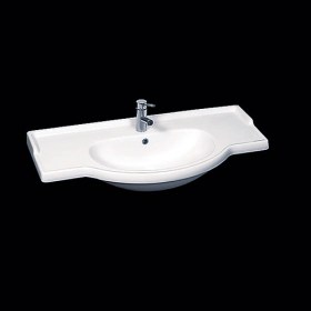 Top lavabo integrale semincasso Equa 57 amerina ceramica