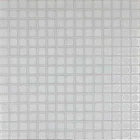 V1 Point Bianco Mosaico in Pasta di Vetro per Piscina Antiscivolo