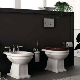 Wc e bidet a terra Ellade HIdra Ceramica