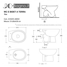 Tecnica Sanitari Ceramica YOU a Terra