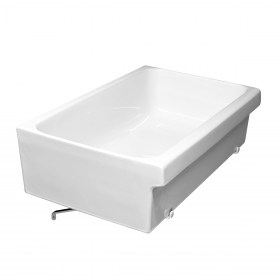 lavabo lungo a canale 90 | 120 ideale per strutture ricettive con Staffe