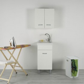 Ambiente mobile lavanderia con vasca in ceramica 45x50 tutta vasca 