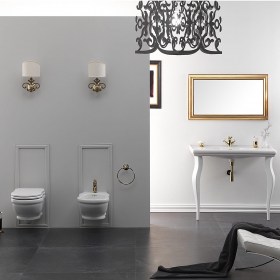 Bagno completo classico Time sospesi Ceramica GSG