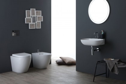 Sanitari bagno a terra Nemesi55 Nero Ceramica