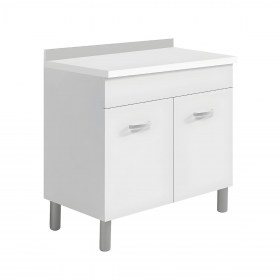 Base cucina 80x50 due ante con ripiano interno Bianco