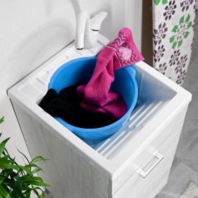 Mobile lavatoio BUCKET 45x50con vasca in resina
