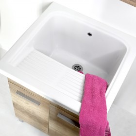 Vasca lavatoio 60x60 LOIRA con Mobile Domina MIX